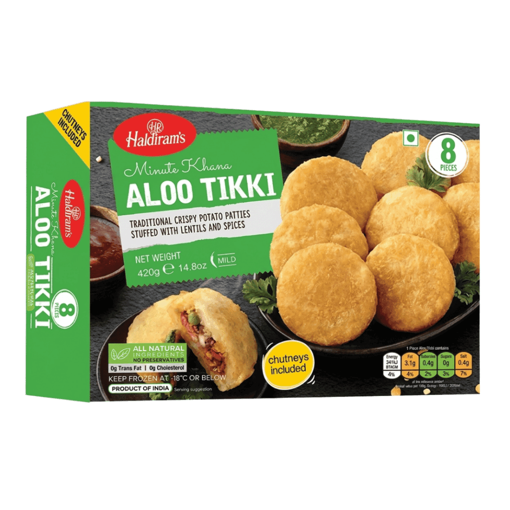 Haldiram's Aloo Tikki 8 pcs buy online USA